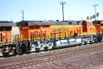 BNSF 7026 and BBNSF 7028 head east as #3 and #4 units.